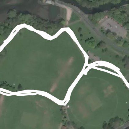 Roverside walking route map in West End