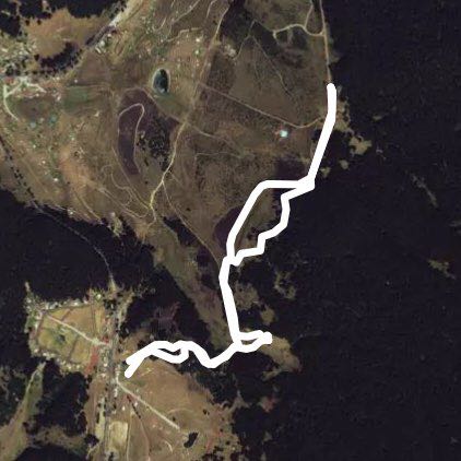 Camino Atlapulco zona Sur. walking route map in Puerto las Cruces