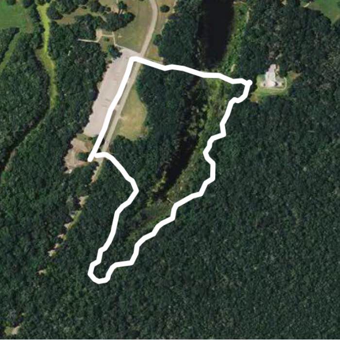 Creekfiekd lake trail walking route map in Rosharon