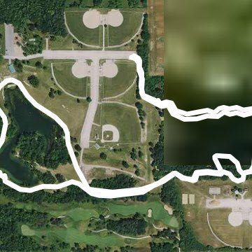 Wicke's Park walking route map in Saginaw