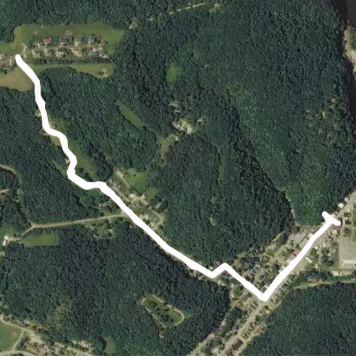 Downtown McGregor to Eagle Dr Walk Trail Iowa, USA Pacer