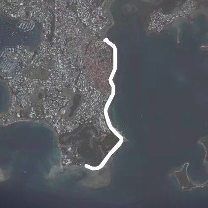 Promise Jules vernier walking route map in Nouméa