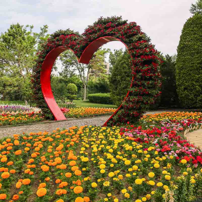 Flower garden Isfahan walking route map in Esfahan