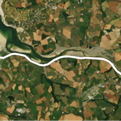 Camel trail walking route map in Egloshayle