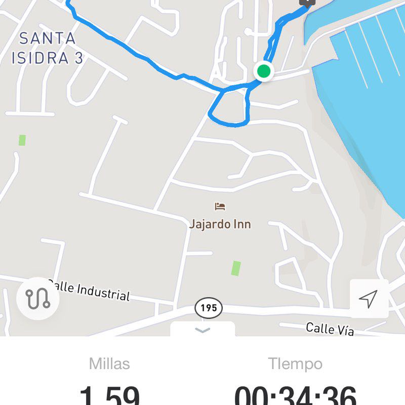 Beltran walking route map in Fajardo