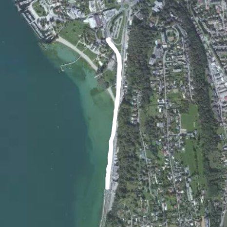 Lax aix baths walking route map in Aix-les-Bains