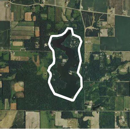 Dawson walking route map in Ellsworth