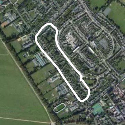 Hamilton road walking route map in Newmarket