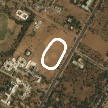Sector 15 Ground,Gandhinagar walking route map in Gandhinagar
