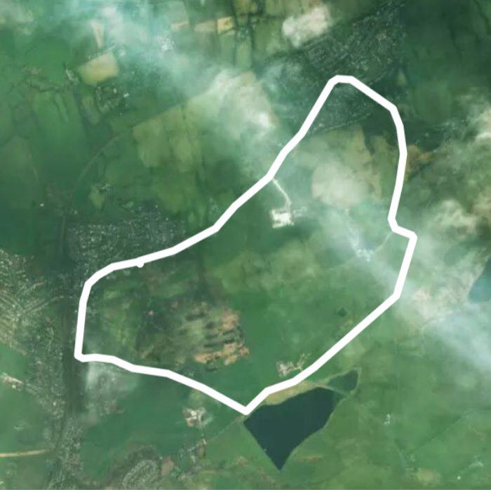 Hollowhead  walking route map in Wilpshire