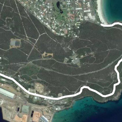 Ellen cove boardwalk walking route map in Mount Clarence