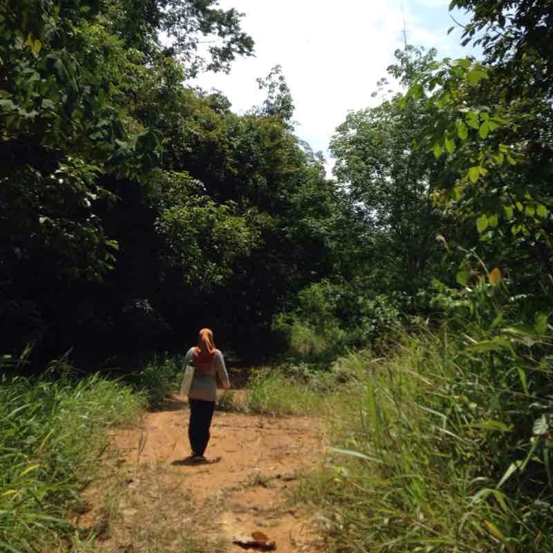 The path of the sap agency walking route map in Sipitang