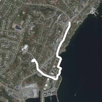 Bedford Basin walking route map in Bedford
