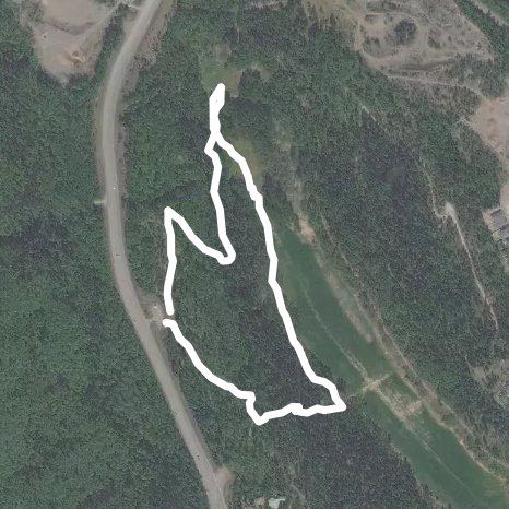 Moore's Meadows walking route map in Prince George