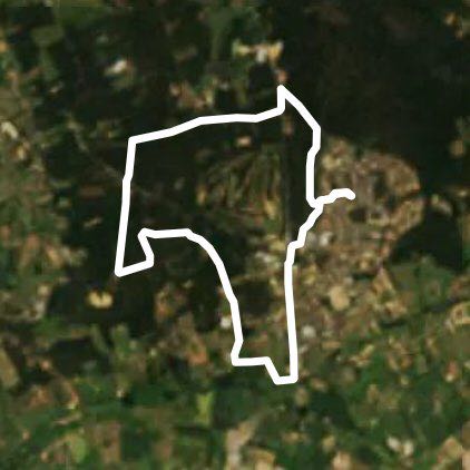 Mulsanne 2 walking route map in Mulsanne