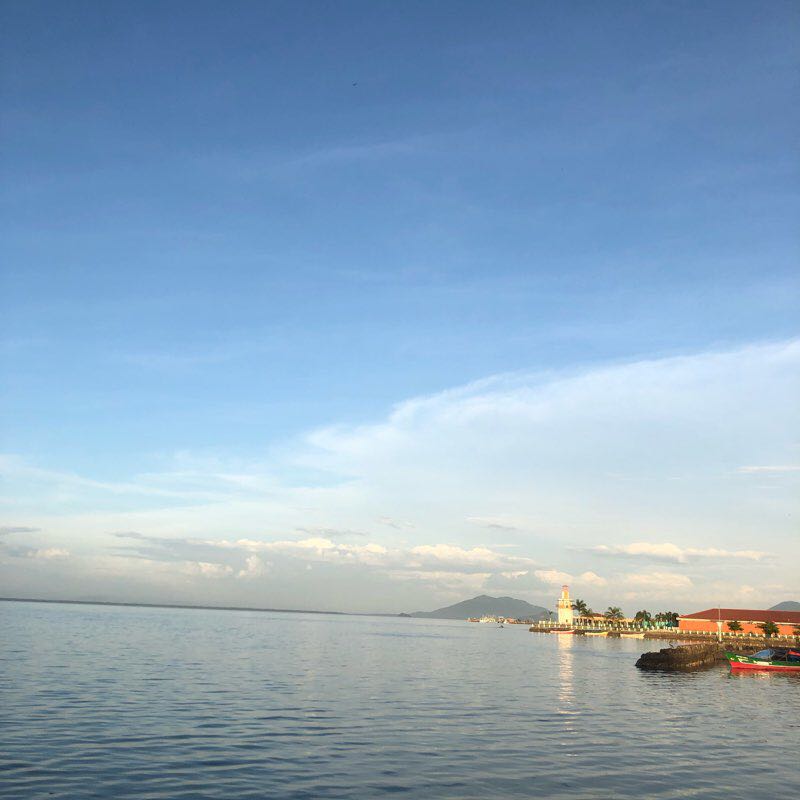 Coquitos dock La Unión walking route map in La Union