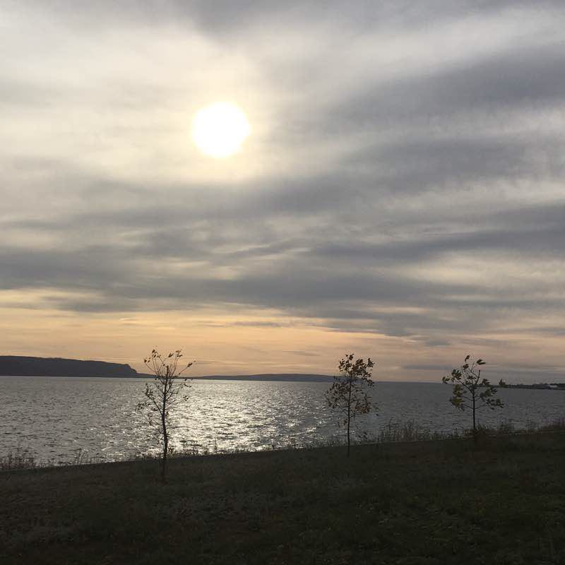 Park Embankment walking route map in Tolyatti