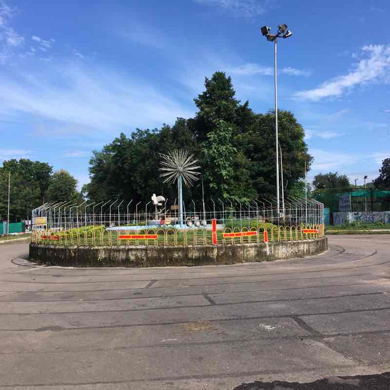 BHEL Township walking route map in Jhansi