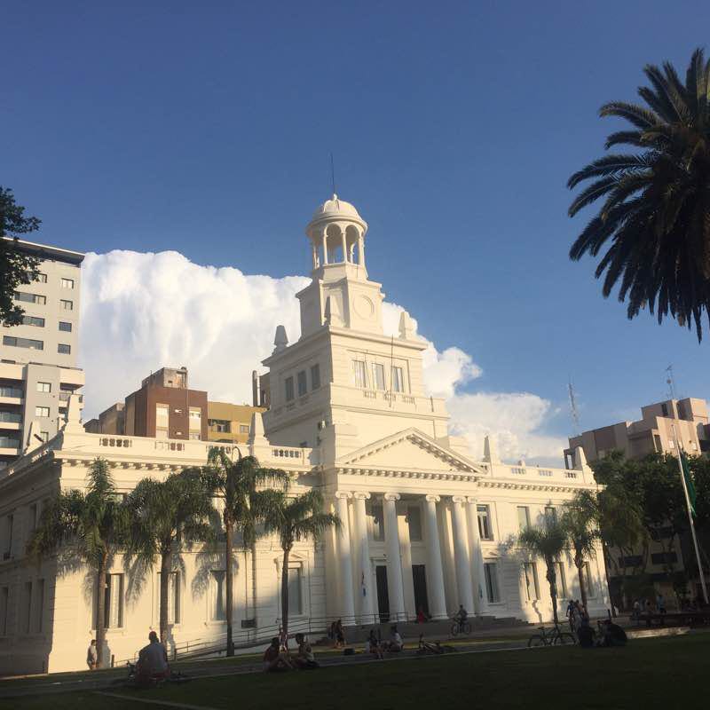 San Francisco Church - The Fourth River Andean walking route map in Río Cuarto
