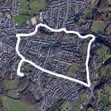Goppa walking route map in Pontarddulais
