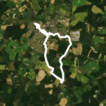 Greenstead Green CIA Bluebridge walking route map in Halstead