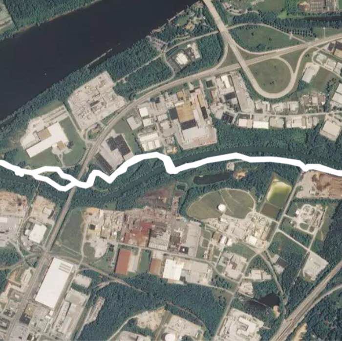 S Chickamauga Greenway entering from Riverwalk