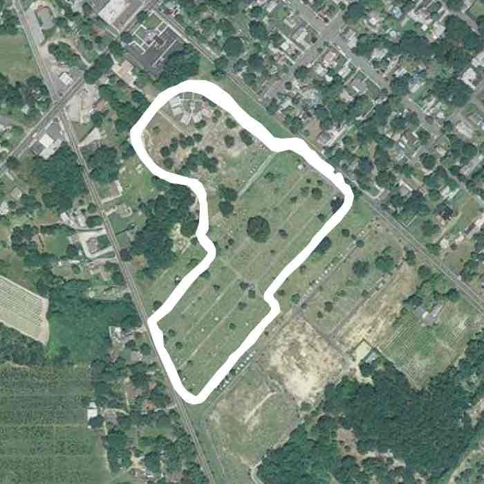 12th street and south 1st road walking route map in Hammonton