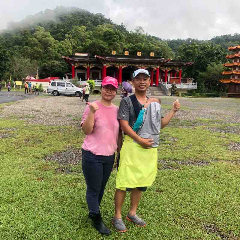 Longtan Lake Trail walking route map in Jiaoxi