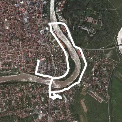 Coandi-rink-bridge the new plow walking route map in Arad