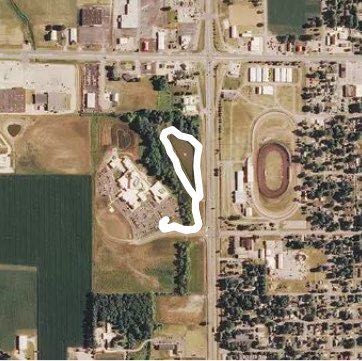 Abraham Lincoln wellness trail walking route map in Lincoln