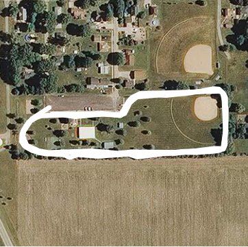 G.V. Centennial park walking route map in Delavan