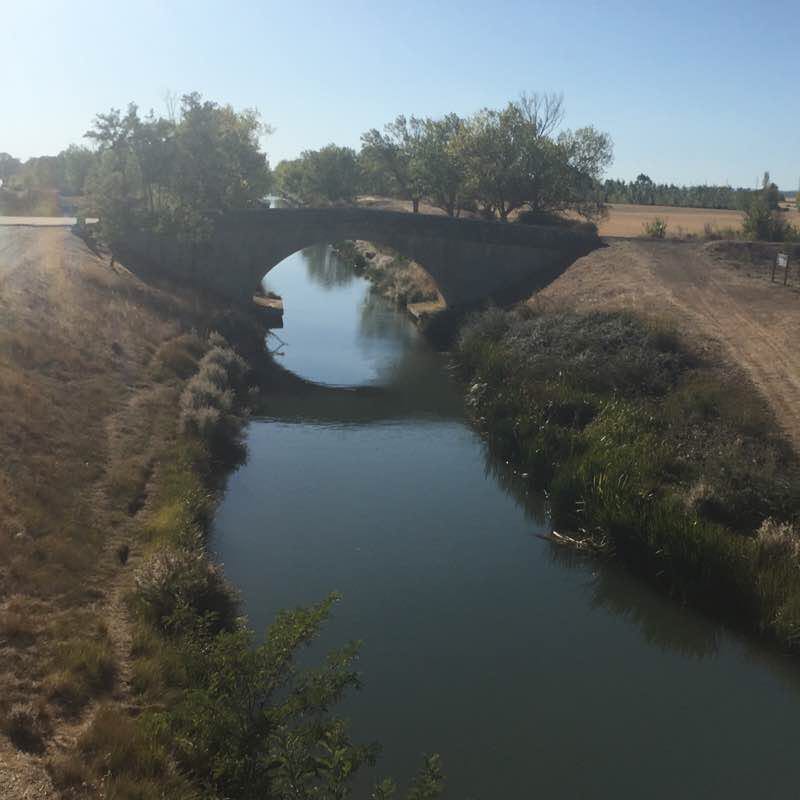 Melgar de Fernamental-channel of Castile walking route map in Melgar de Fernamental