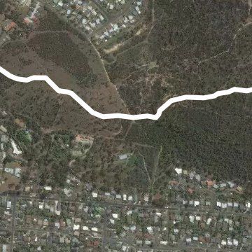 Waverley Flora Park Trail walking route map in Bellerive