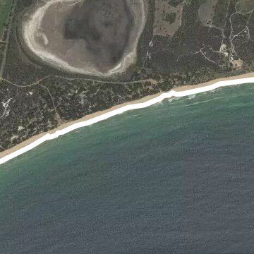 A walk at Goat's Beach walking route map in Sandford