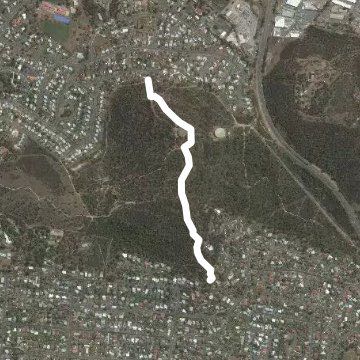 Waverley Park trail 2 walking route map in Bellerive