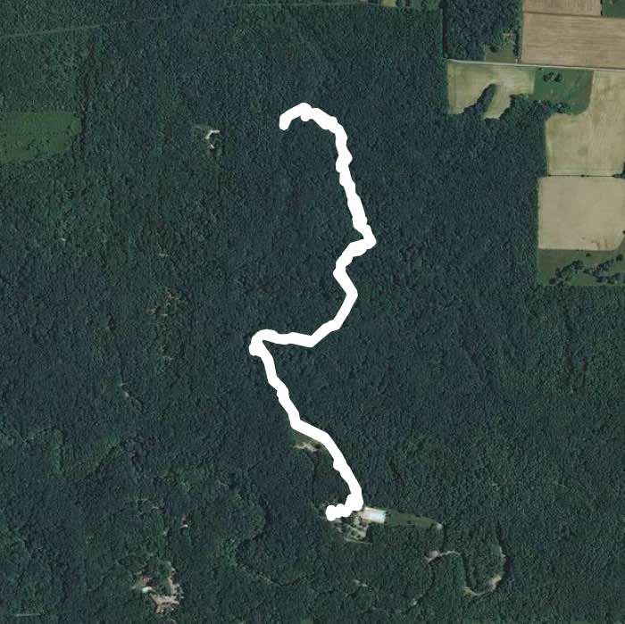 Wolf cave - McCormick Creek state park walking route map in Gosport