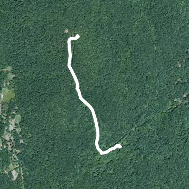 Ninham walking route map in Carmel Hamlet