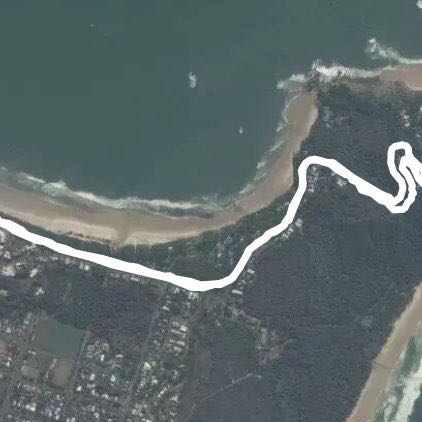 Cape Byron lighthouse walking route map in Byron Bay