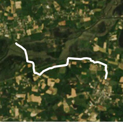 La paillote  walking route map in Avessac
