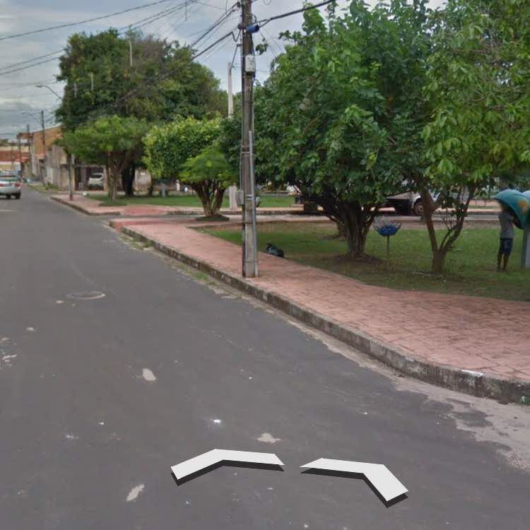 Centaur Square walking route map in São José de Ribamar