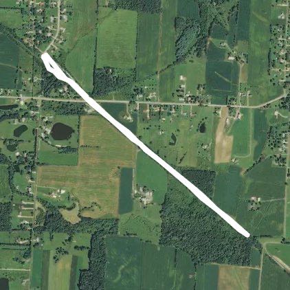 Nickleplate Trail walking route map in Paris