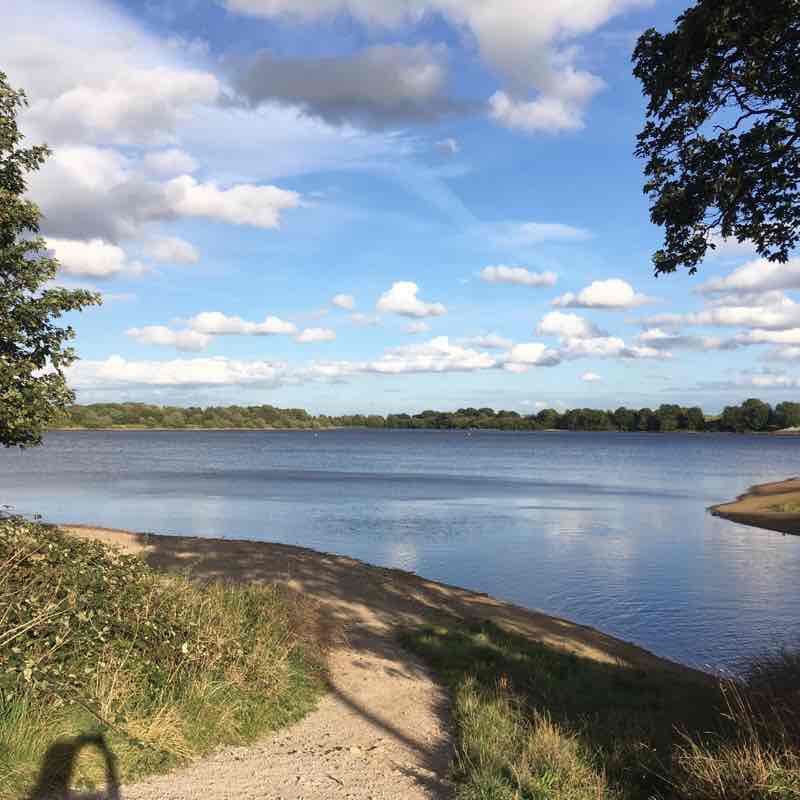 Ardsley reservoir walking route map in East Ardsley