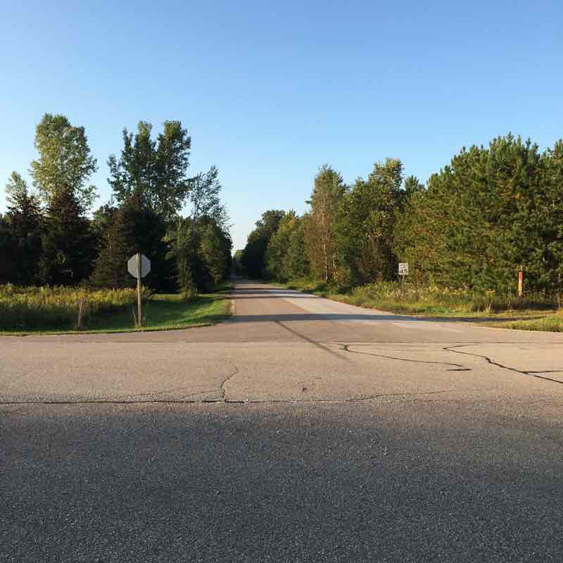 Hintz ride walking route map in Gillett