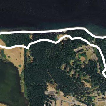North beach walking route map in Port Townsend