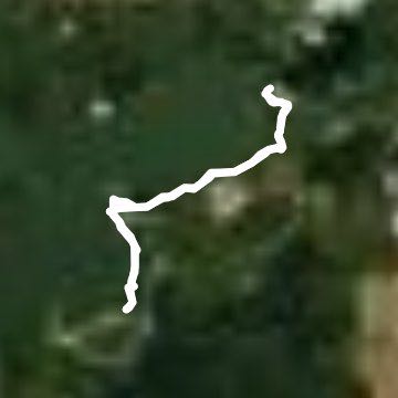 Lake hudson jpg walking route map in Clayton