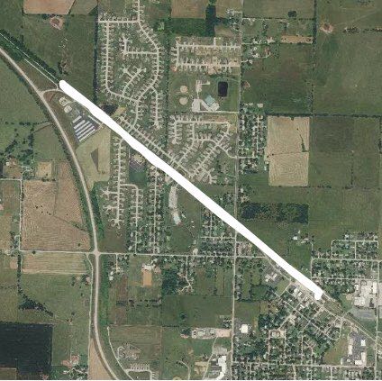 Frisco Highline trail  walking route map in Willard