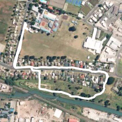 Walkway loop walking route map in Gisborne