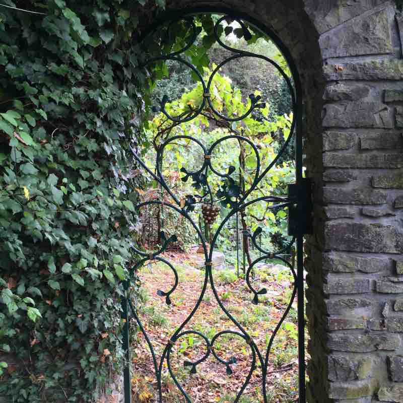 At the victory over to the adventure path. walking route map in Eitorf