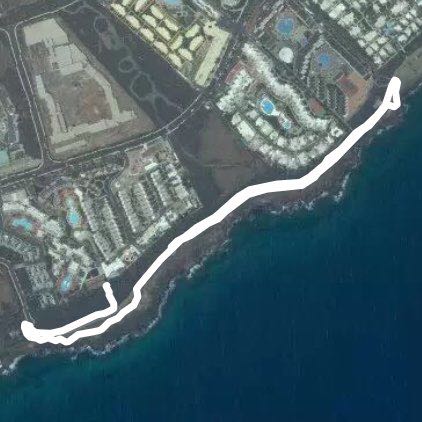 prommenade jusqu'à Playa Bastian