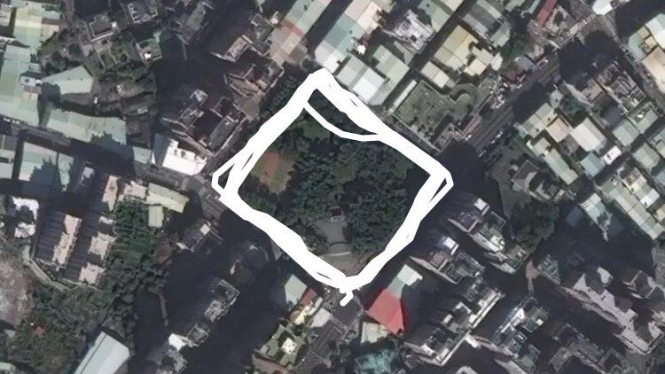 逢甲公園 walking route map in 西屯區，臺中市，中國台灣